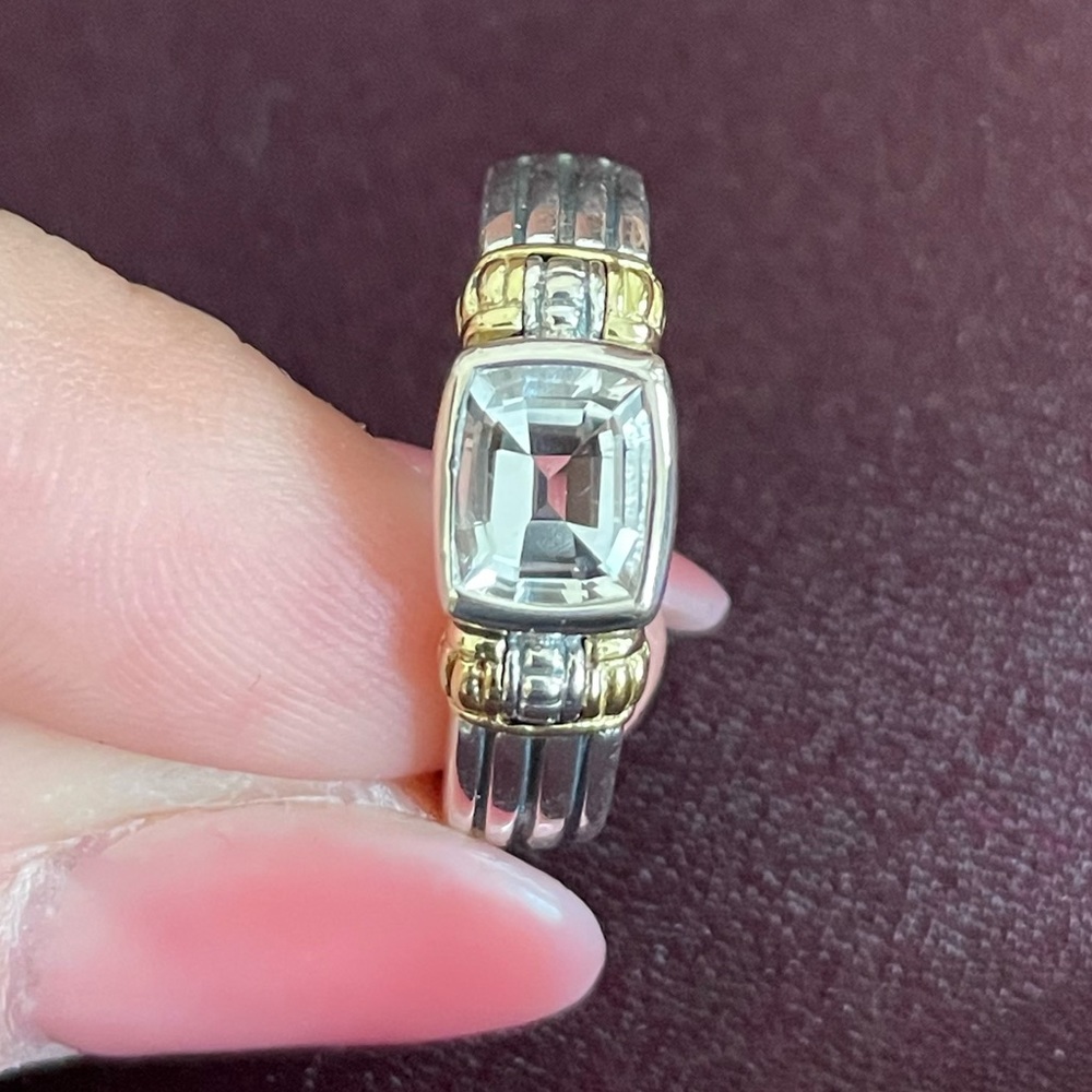 SINGLE LAGOS 18k Sterling White Topaz Earring